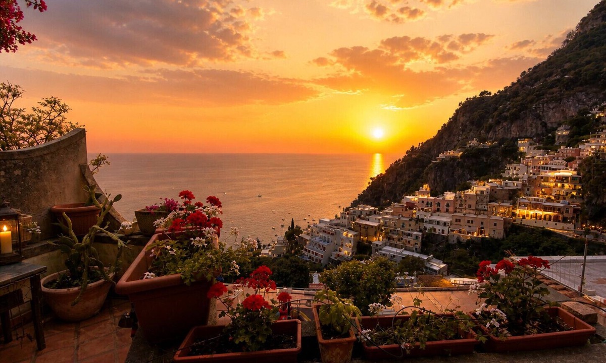 Positano Ski Chalet | AMORE RENTALS - Casa Laura with Sea View Terrace