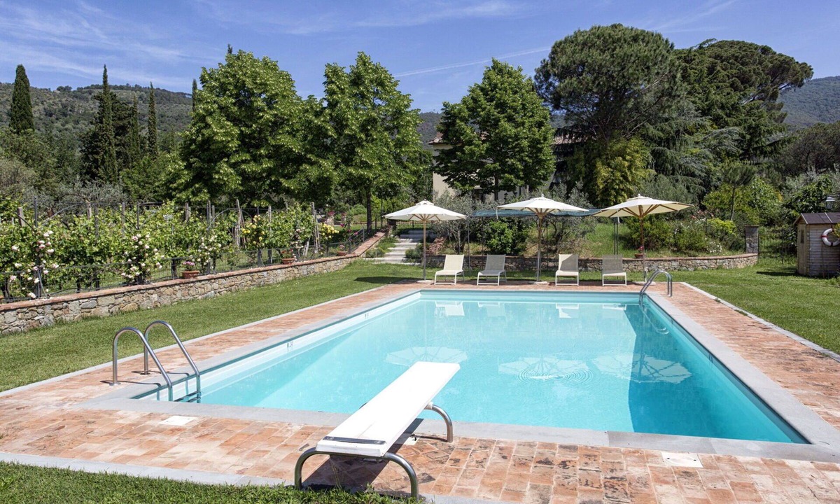 San Pietro a Cegliolo Villa | Beautiful private villa with WIFI, private pool, A/C, TV, patio, panoramic view, close to Cortona