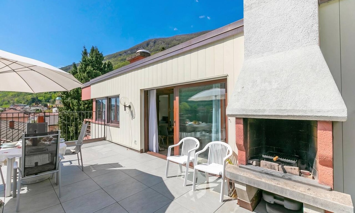 Riva San Vitale Apartment | Casa Bader - Lake View Apt with Pool & Sauna, Riva San Vitale, Switzerland