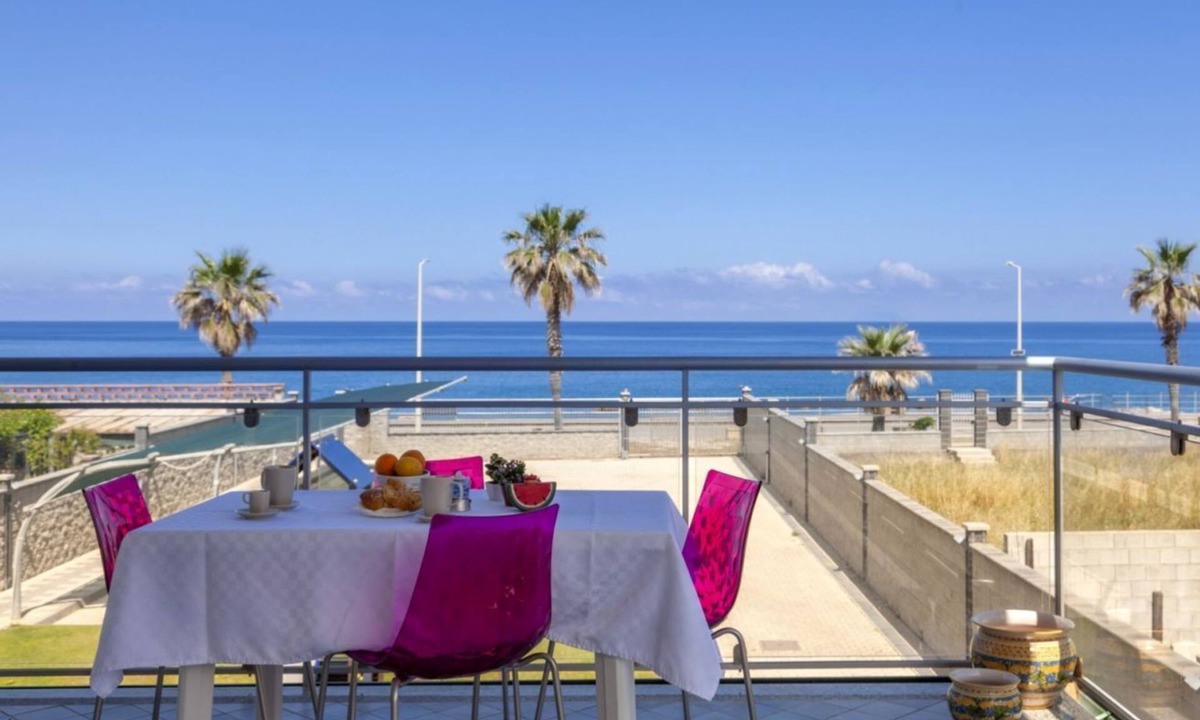 Capo d'Orlando Apartment | Glicine - 2-bedroom apartment with large panoramic sea view terrace and pool in the garden