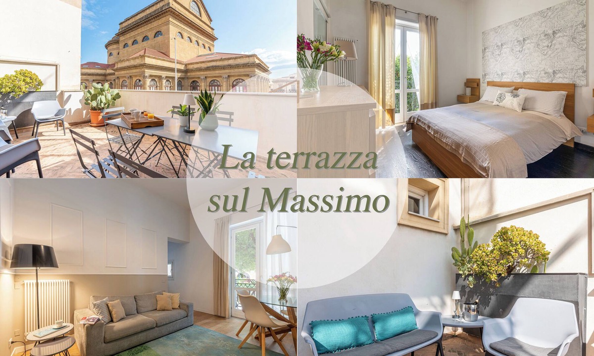 Ruggero Settimo Apartment | Palermo Historic Center Duplex Apartment with Terrace- 2 bed - 3 bath - 2 LR