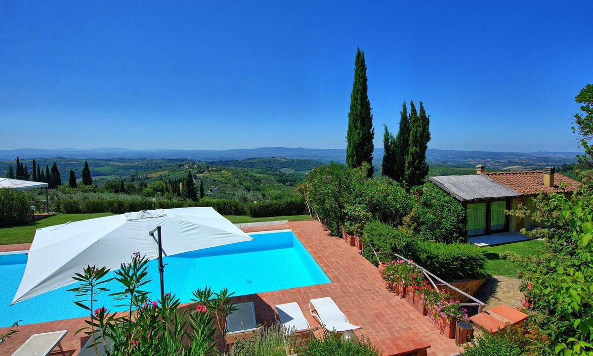 Magliano Villa | Stunning private villa with A/C, pool, WIFI, balcony and panoramic view, close to Greve In Chianti