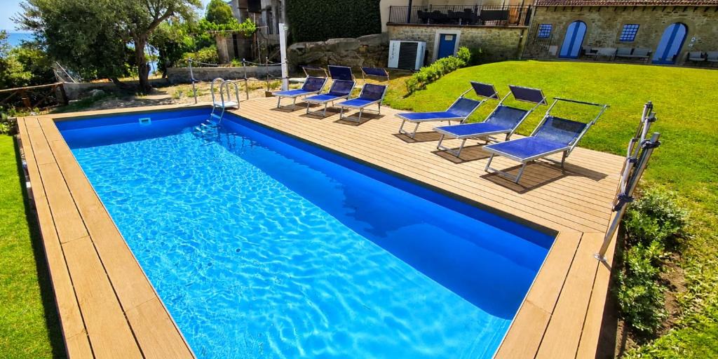 Capo d'Orlando House | Villa Vincenza - Deluxe Rooms con piscina vista mare