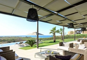 Solange Villa, a beautiful and charming tree-bedroom villa with sea view set in a sumptuous Sici...