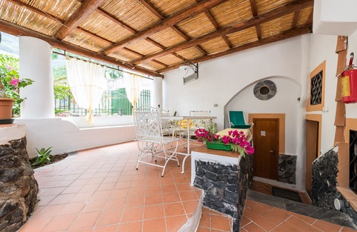 Leni House | Green / Pink / Yellow Trivani in Salina Aeolian Islands 900 meters from the sea