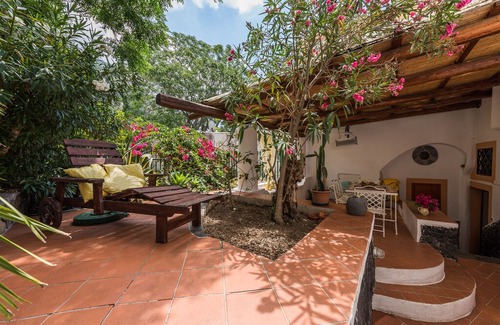 Leni House | Green / Pink / Yellow Trivani in Salina Aeolian Islands 900 meters from the sea