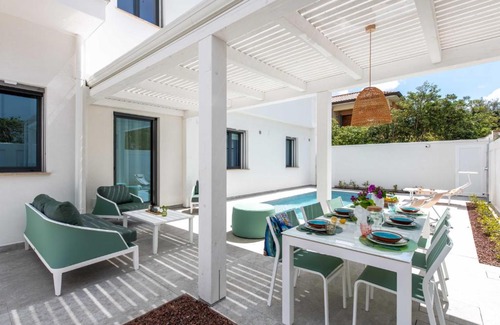 Mondello Villa | Mondello, Villa Blu con piscina