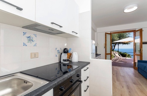 Sant'Alessio Siculo Apartment | Apartment 'Paradise Residence 1' with Sea View, Wi-Fi and Air Conditioning