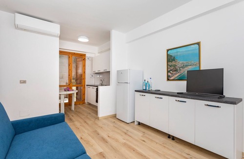 Sant'Alessio Siculo Apartment | Apartment 'Paradise Residence 1' with Sea View, Wi-Fi and Air Conditioning