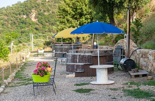 Castel Di Tusa RV Rental | Apartment 'Terreditusa - Bungalow Melograno' with Sea View, Wi-Fi and Air Conditioning