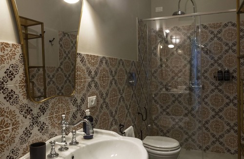 Malfa Apartment | Apartment with spacious terrace overlooking the sea in a villa with swimming pool and garden