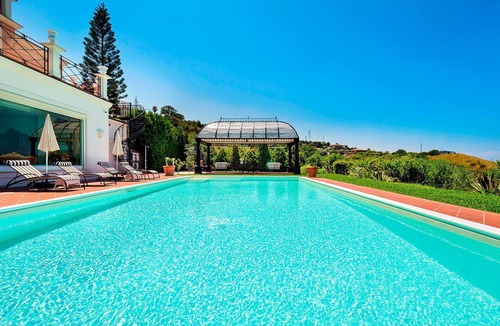 Capo d'Orlando Villa | Beautiful private villa for 10 guests with A/C, private pool, WIFI, TV, terrace and panoramic view