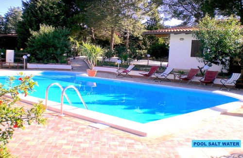 Partinico Villa | BELLA HOME, m.12x6 salt water POOL NATURAL CHLORE (NO CHEMICALS). Sandy beaches.