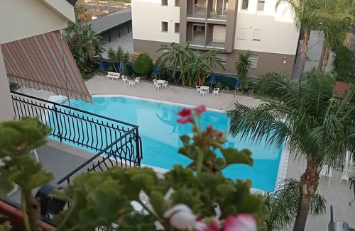 Calatabiano Apartment | Bouganville Residence: DeLuxe apartment facing the pool, sports field and games.