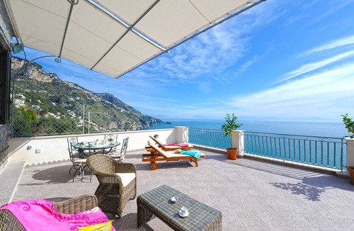Praiano Ski Chalet | Casa La Ulivella - Large Terrace Overlooking the sea