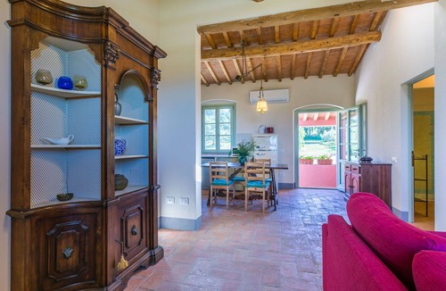 Castiglioncello Apartment | Cosy apartment for 4 guests with pool, A/C, WIFI, TV, patio, pets allowed and panoramic view