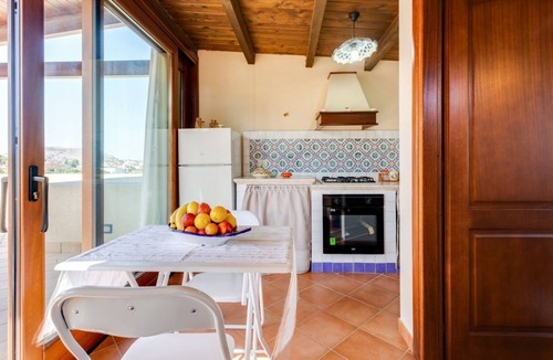 Custonaci Apartment | GuestHost - Bright and welcoming 35sqm apartment located on the first floor of an independent villa in Custonaci, a quiet countryside location a short distance from Erice and Cornino! The apartment has a large terrace with outdoor furniture and is comple