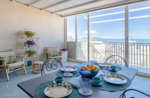 Casa Santa Apartment | Large seaview penthouse with private parking