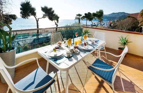 Mazzeo Apartment | Luxury Beachfront Apartment in Taormina w. Pool and Parking (2BR/2Bath)
