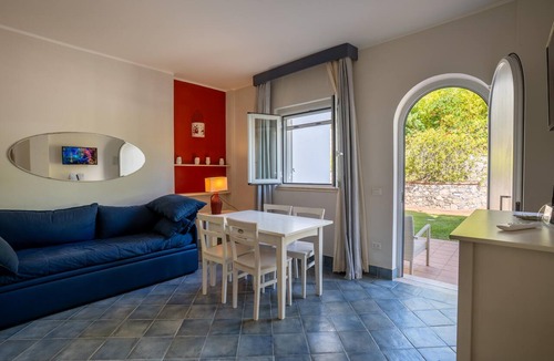 Villammare Apartment | Mirto Apartment located inside the Residence le Ruve Bianche with swimming pool and private beach