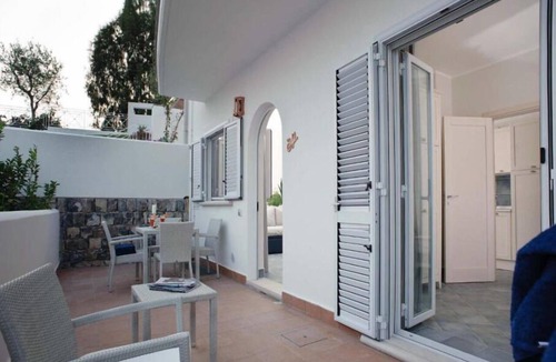 Villammare Apartment | Porpora Apartment with sea view located inside the Residence le Ruve Bianche with swimming pool and private beach