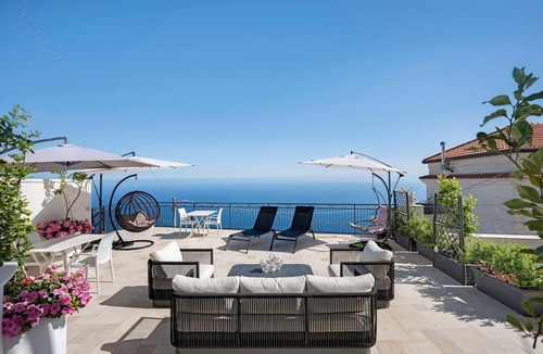 San Michele Apartment | Room 'Camera Positano Sea View' with Sea View, Wi-Fi and Air Conditioning