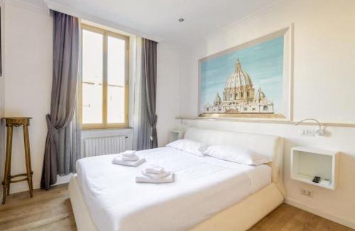 Quartiere XXIV Don Bosco House | Room with Direct View of St Peter's Basilica