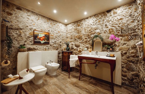 Venetico Villa | Sicily Villa Luxury Suite with a view of the Aeolian Islands