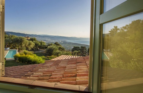 Catute Villa | Stunning hillside villa with pool overlooking the sea