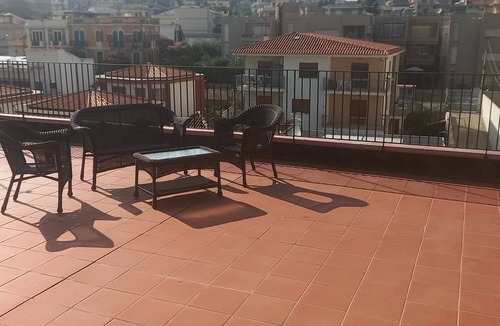 Capo Peloro Apartment | The Terrace Overlooking the Sea, S. Agata, Messina