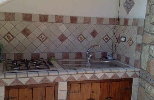Isola delle Femmine Cottage | Villa Butterfly1 with a veranda and outdoor shower by the sea and cultural sites