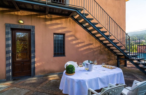Linguaglossa Villa | Villa 'Il Baglio Dell'etna' with Sea View, Wi-Fi and Air Conditioning