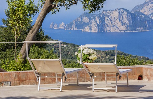 Sant'Agata sui Due Golfi Villa | Villa Ferrara with Infinity Pool, Sea View, Parking and Garden