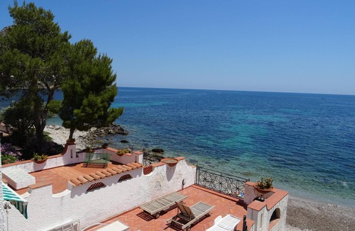 Capo Zafferano Villa | Villa luxurious on the seaside on two floors with ample terrace 12/14 beds