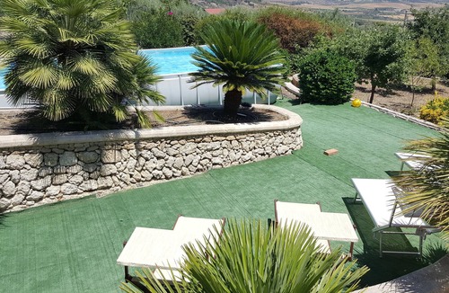 Scordia Villa | "VILLA MELINA 1934" with outdoor swimming pool and veranda facing "Etna" volcano