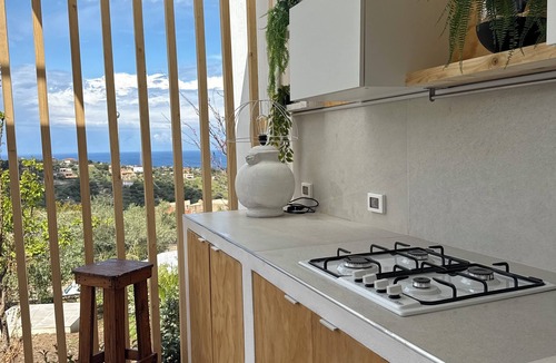 Trabia Villa | Villa Ortensia infinity pool sea view