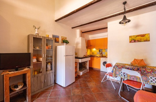 Oliveri Apartment | Villaggio la Tonnara Apartment 56 with Shared Pool, Wi-Fi, and Air Conditioning