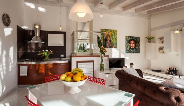90 sqm flat in villa with individual pool and garden