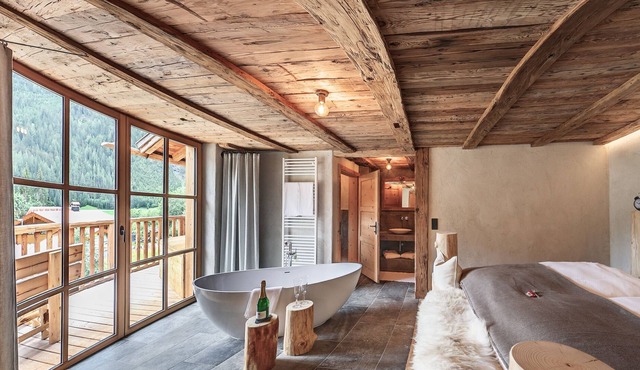 Holzarhitta-lass Zeit am Lech-ferienwohnungen im Chalet-stil in Bach