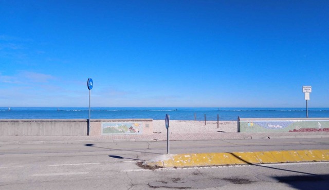 In front of the Sea, beach for dogs not far away in Marotta