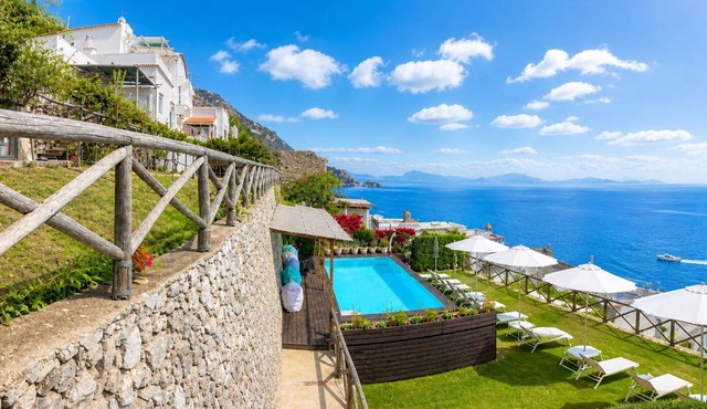 Luxury Seafront Villa in Praiano with Spa and Indoor Heated Pool