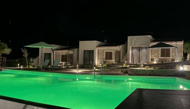 Sea-view apartment with a pool
