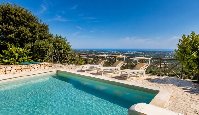 Sea View Trulli Retreat with Panoramic Pool in Selva di Fasano