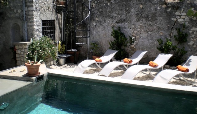 Sermoneta Historic Stone Village House With Pool in a Medieval Hill Town Close to Rome and Naples