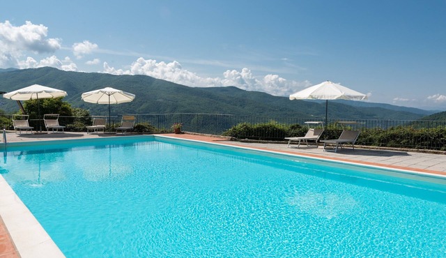 Universal Harmony - Nibbio Farmhouse with Mountain View and Shared Pool in Dicomano