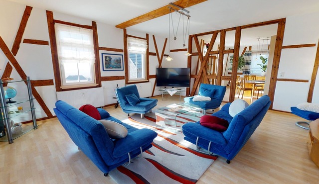 Vacation apartment with 115 sqm living space on the first floor in Sonneberg