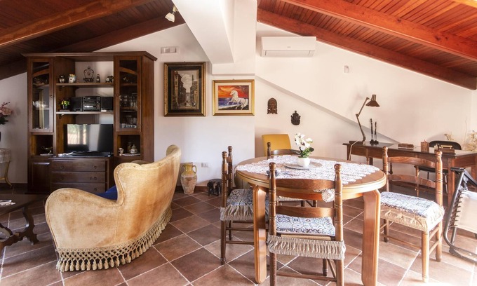 Savoca Apartment | Holiday Apartment 'Mansarda Grazia' with Sea View & Private Terraces