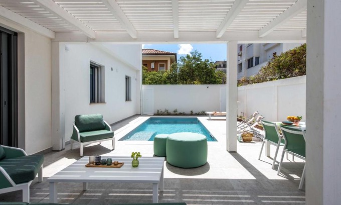 Mondello Villa | Mondello, Villa Blu con piscina