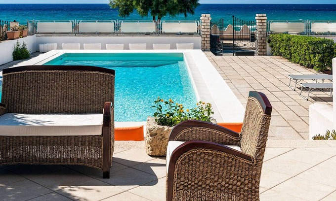 Custonaci Villa | Sea front private villa with pool and sea views