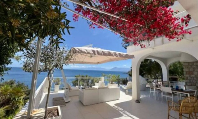 Capo Zafferano Villa | Serene Beachfront Villa wth Private Sea Access Panoramic Views at Capo Zafferano